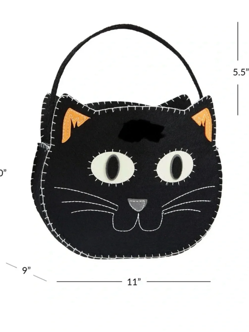 Pottery Barn Kids Glow in the Dark Cat Treat Bag